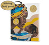 Afrikansk kvinna med ett barn (CH0648)