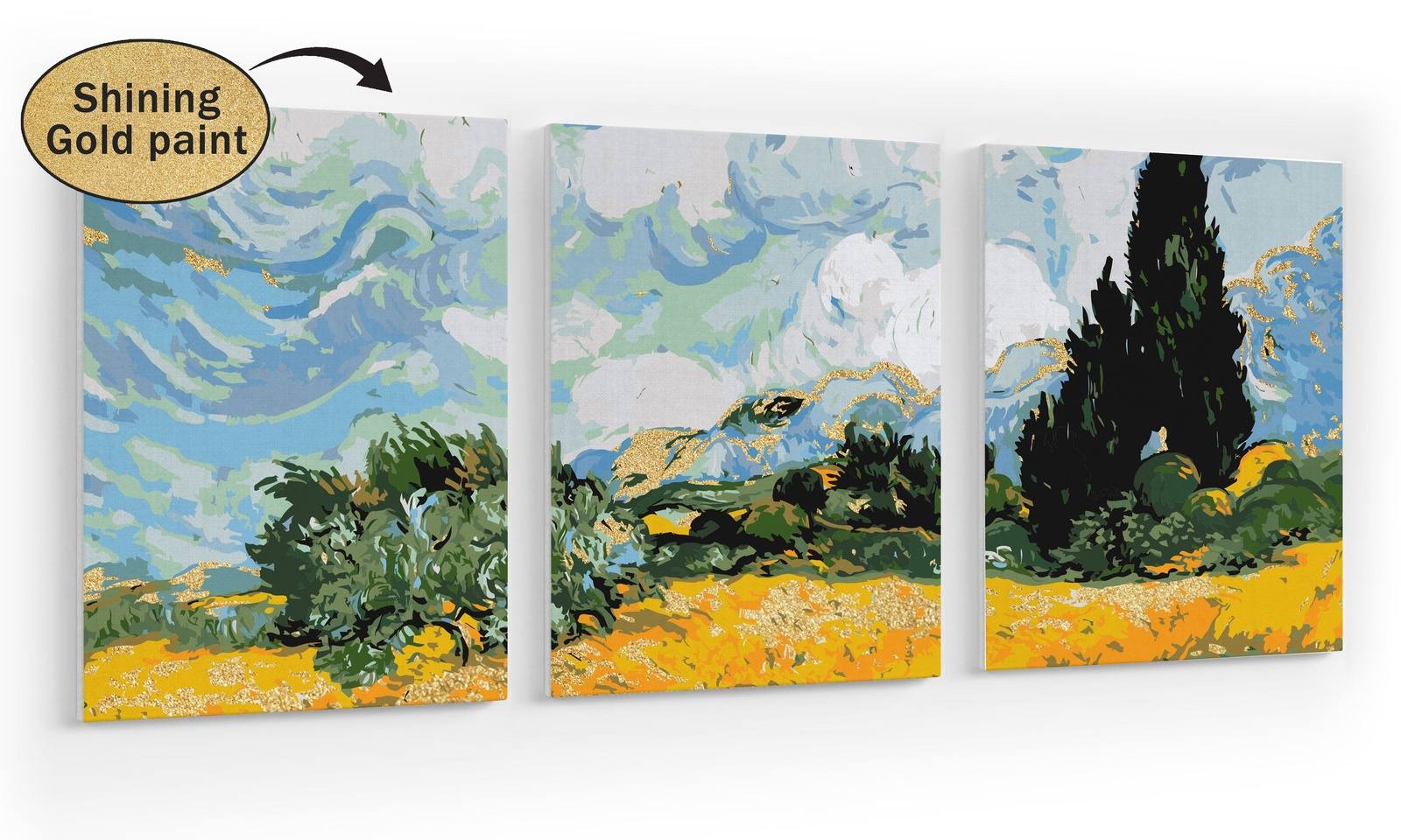 Vincent Van Gogh Wheat Field med Cypresses (DA0701)