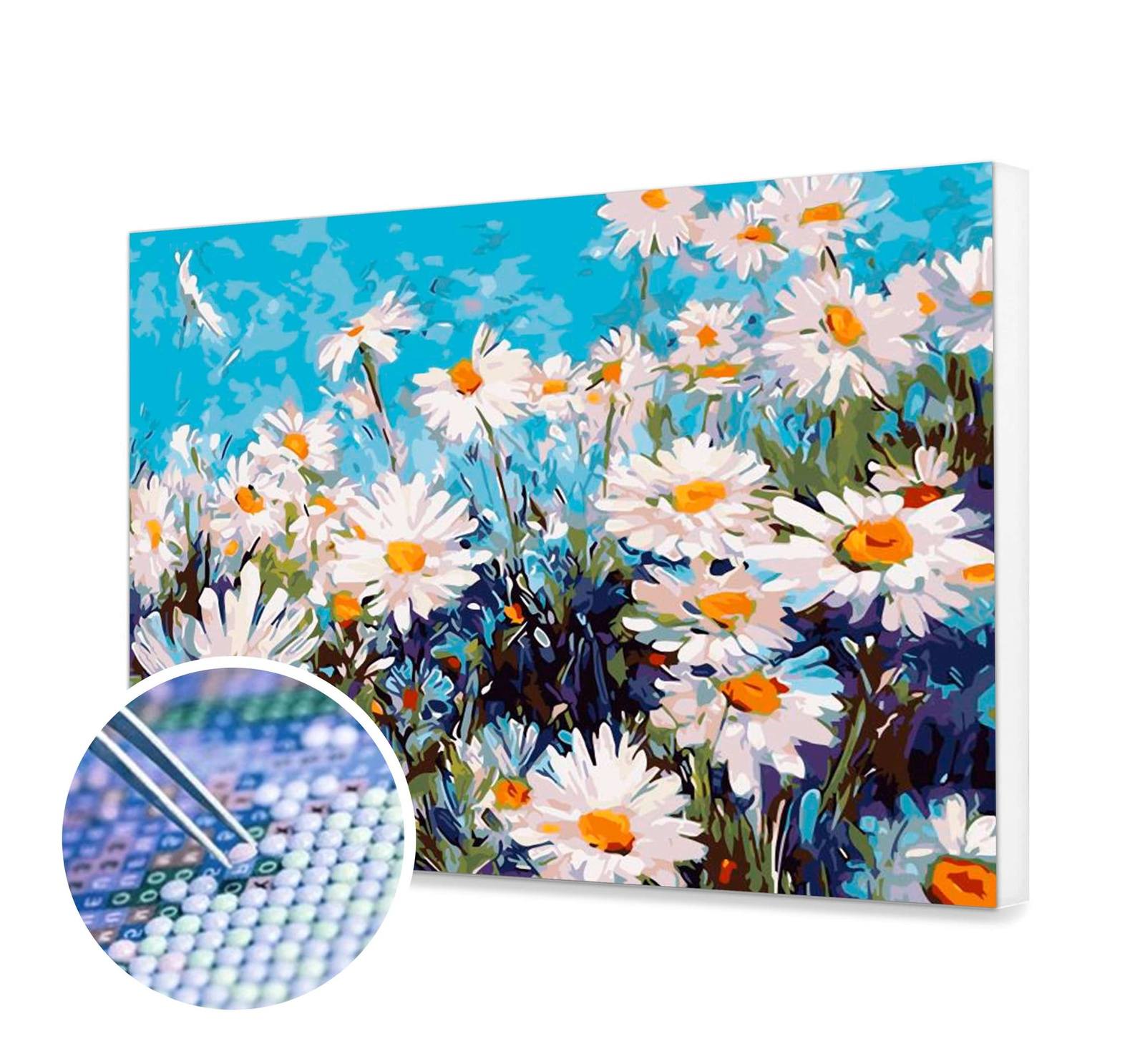 Mosaic - Chamomile flowers - 40x50cm