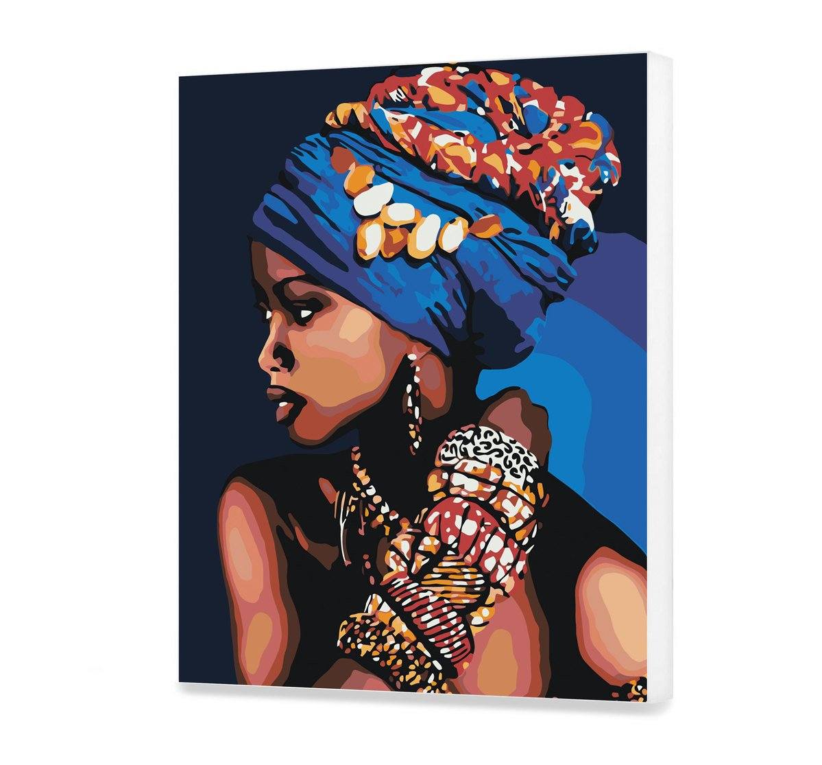 Malování podle čísel Africká Žena