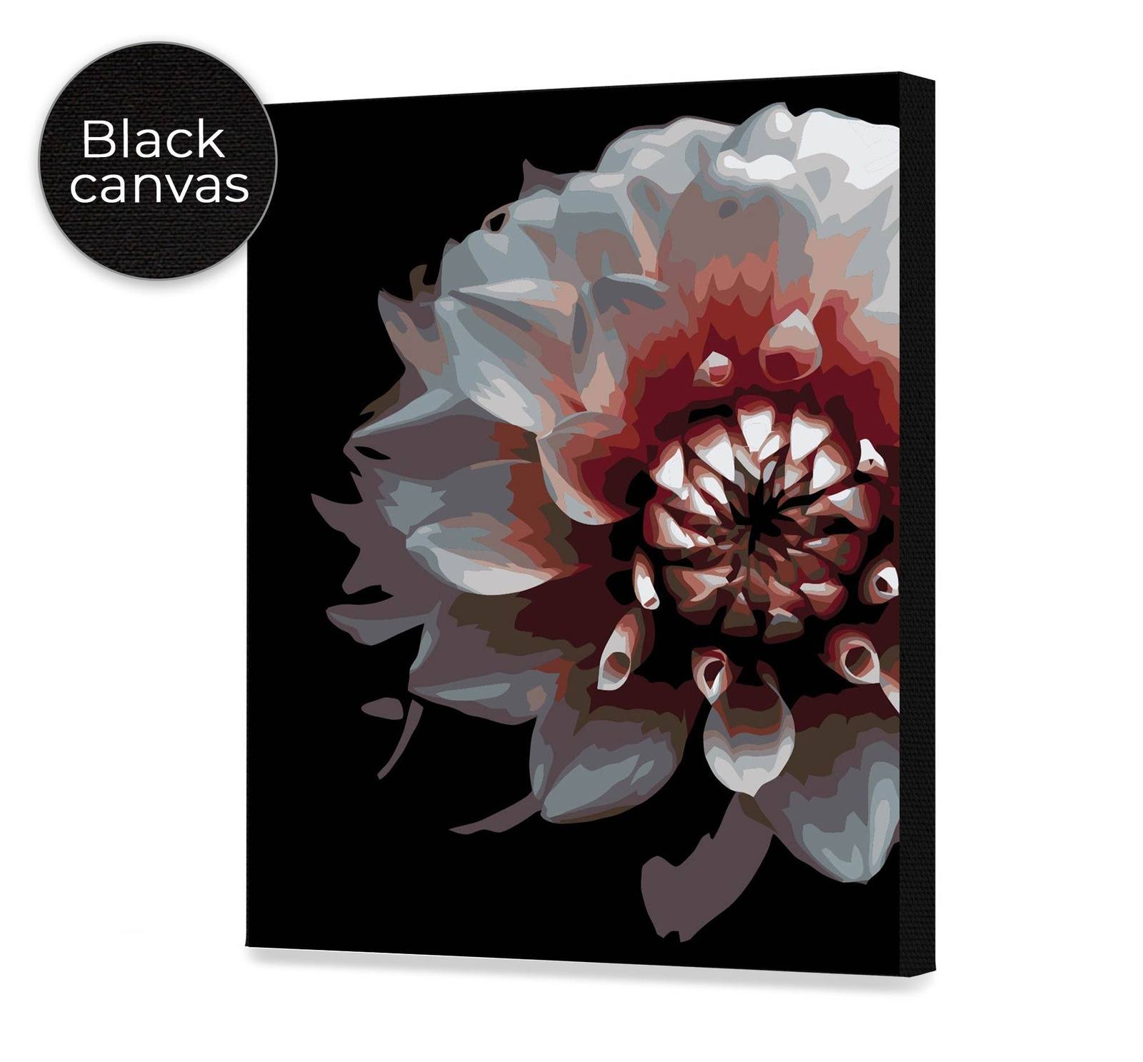 Flower On A Black Background