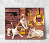 Load image into Gallery viewer, Animals At The Fireplace (Hp0463)
