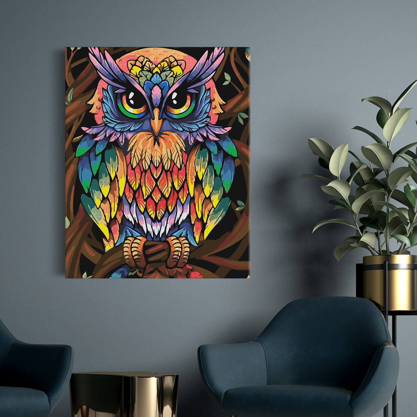 Färgglad Magic Owl (NK0439)