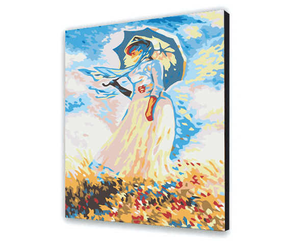 Malovani podle cisel Dívka S Deštníkem