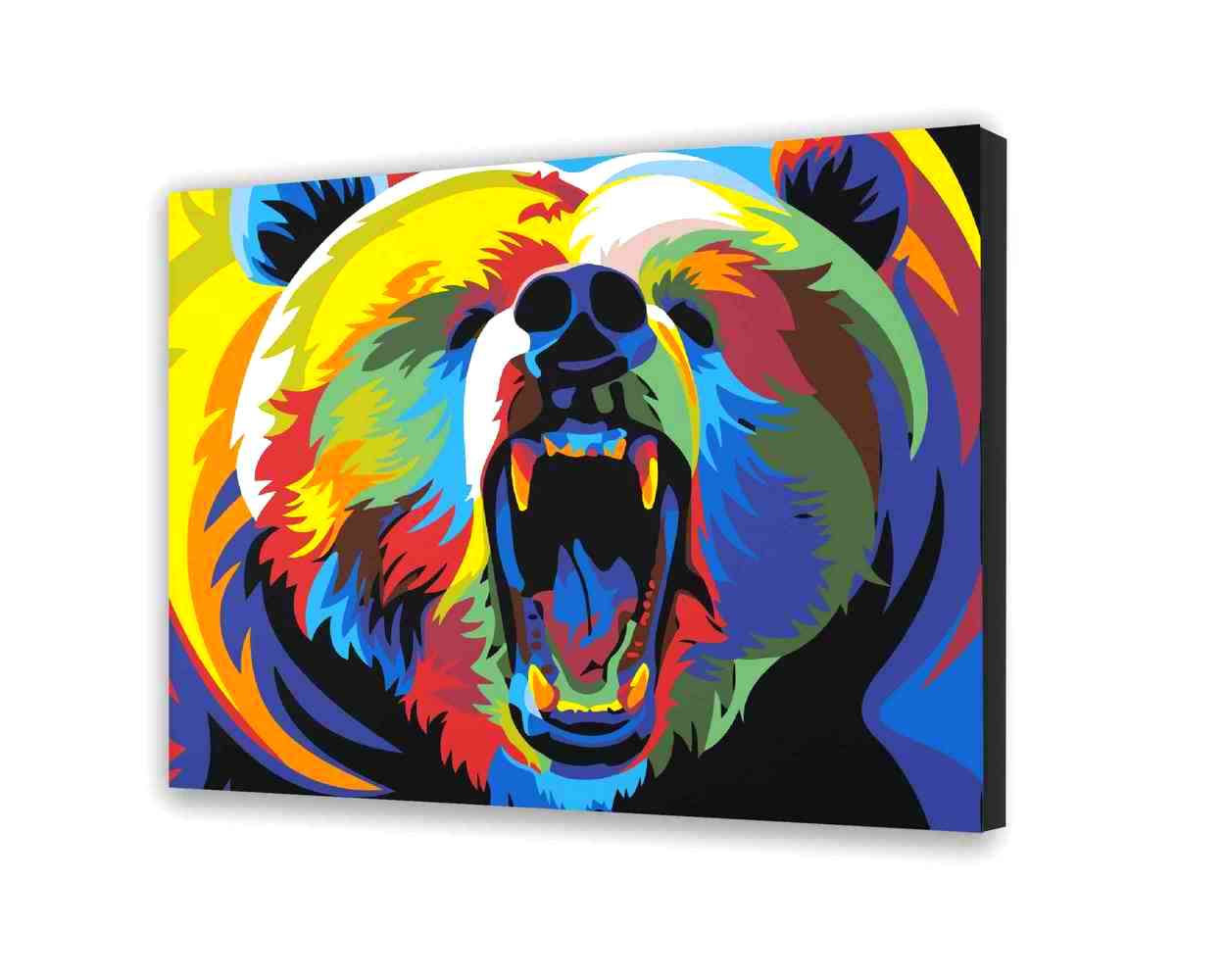 Maluj podle čísel Rozzlobený Medvěd