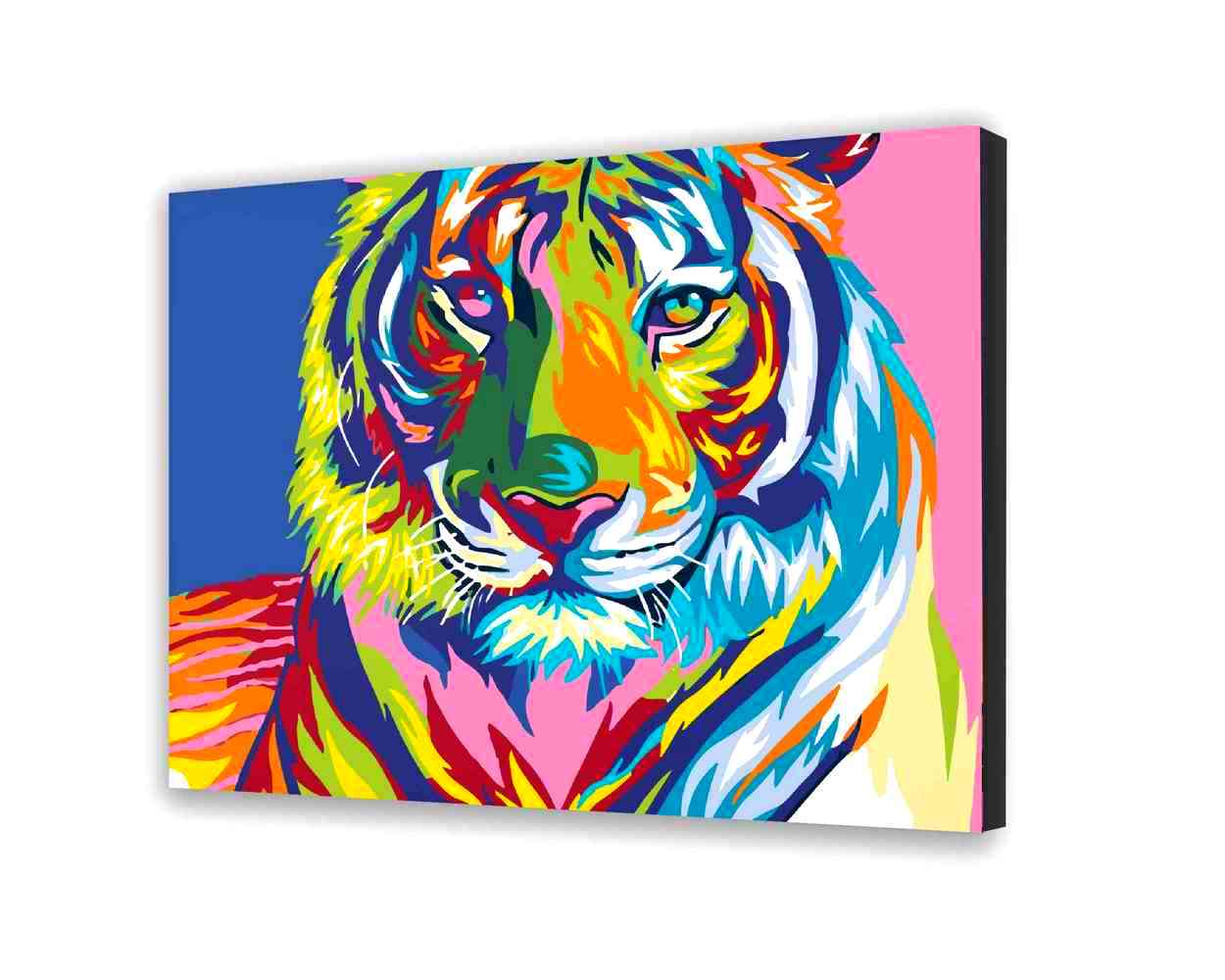 Maluj podle čísel Barevný Tygr