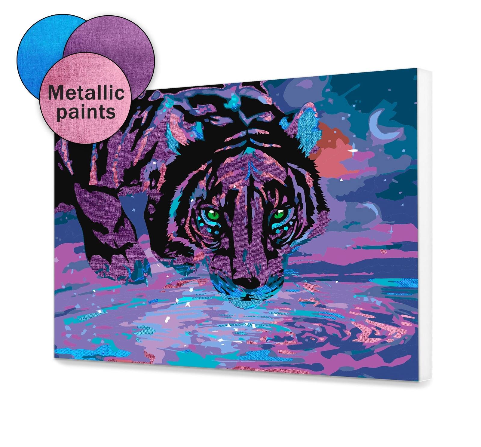 Metallisk färgad tiger (SC0648)
