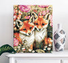 Cute Floral Foxes